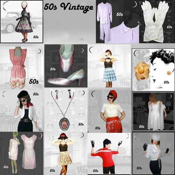 Vintage Circle Skirt Dress 50s Fit Flare New Look Frock, Dolman Sleeves - Picture 11 of 13